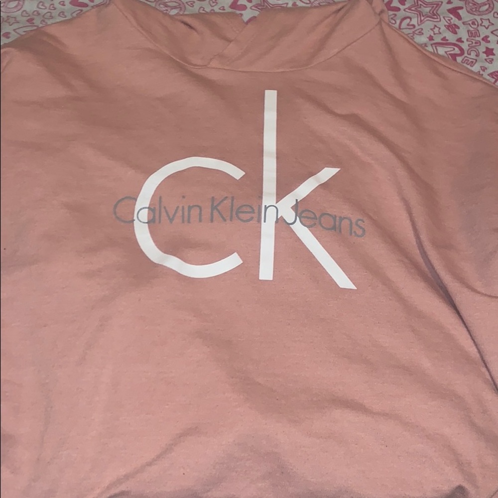 Light pink Calvin Klein hoodie